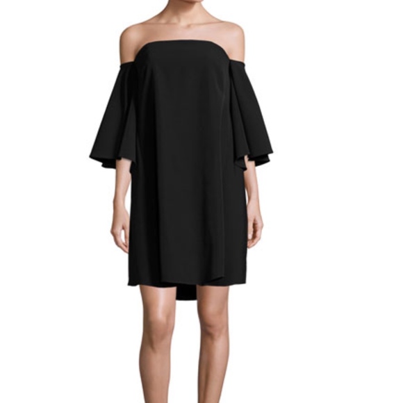 Milly Dresses & Skirts - Black Milly Mila Off the Shoulder Lady Minidress